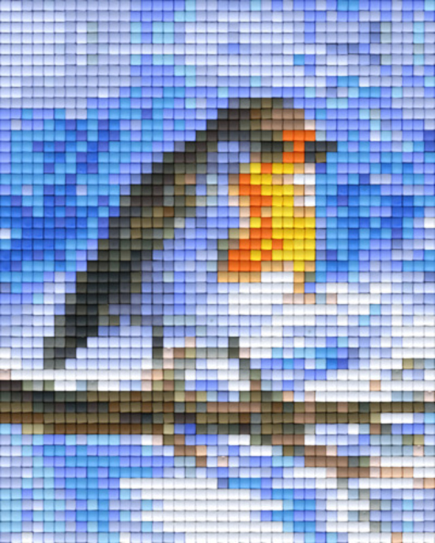 Robin Red Breast One [1] Baseplate PixelHobby Mini-mosaic Art Kits image 0